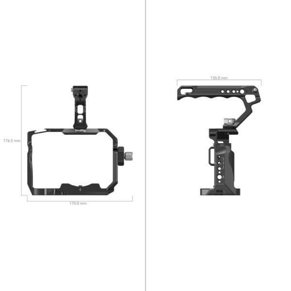 SmallRig Basic Cage Kit for Sony Alpha 7R V / Alpha 7 IV / Alpha 7S III 3668B - Image 3