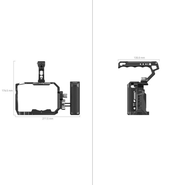 SmallRig Advanced Cage Kit for Sony Alpha 7R V / Alpha 7 IV / Alpha 7S III 3669B - Image 2