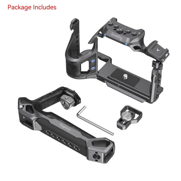 SmallRig "Rhinoceros" Basic Cage Kit for Sony Alpha 7R V / Alpha 7 IV / Alpha 7S III 3708 - Image 4