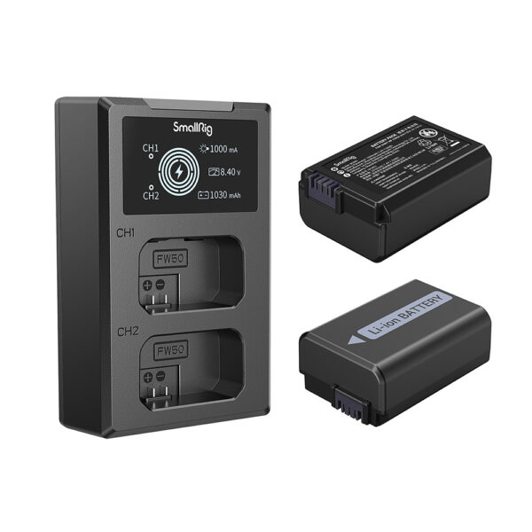 SmallRig NP-FW50 Camera Battery and Charger Kit 3818 - Image 4