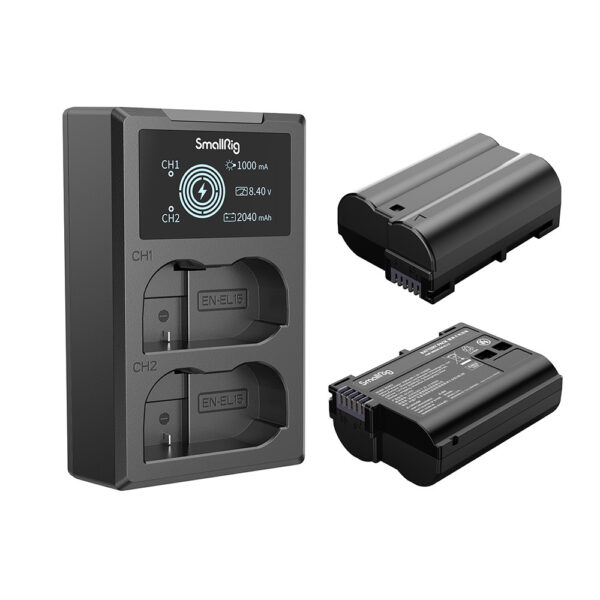 SmallRig EN-EL15 Camera Battery and Charger Kit 3820B - Image 4