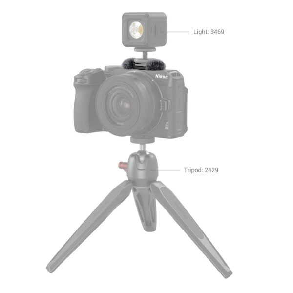 SmallRig Furry Windscreen with Cold Shoe Adapter for Nikon Z 30 3859 - Image 4