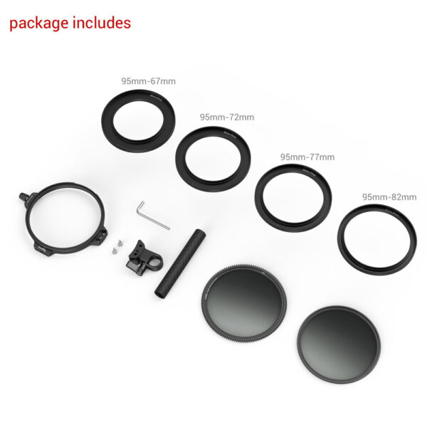 SmallRig 95mm CPL-VND Filter Kit with Rod Clamp 3864 - Image 4