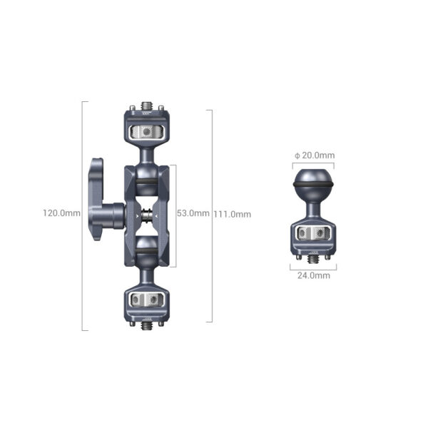 SmallRig Magic Arm with Dual Ball Heads (1/4”-20 Screws) 3873 - Image 3