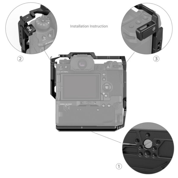 SmallRig Multifunctional Cage for FUJIFILM X-H2 / X-H2S with FT-XH / VG-XH Battery Grip 3933 - Image 5