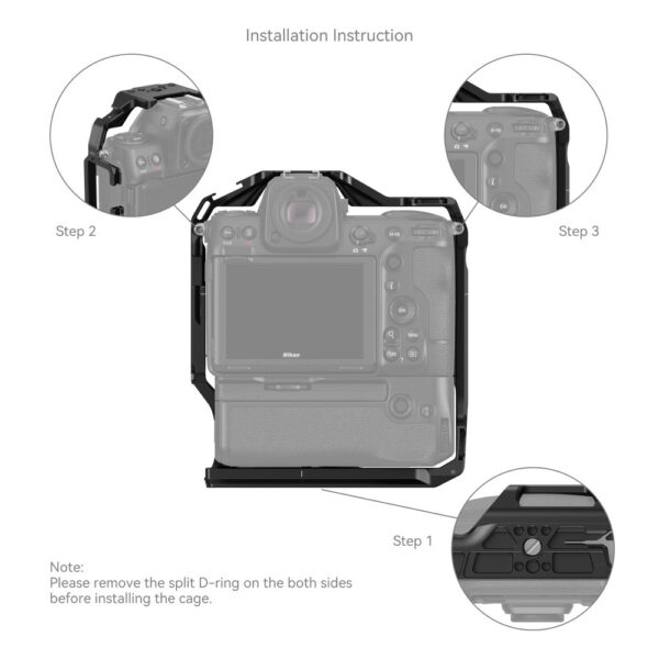 SmallRig Cage for Nikon Z 8 with MB-N12 Battery Grip 3982 - Image 4