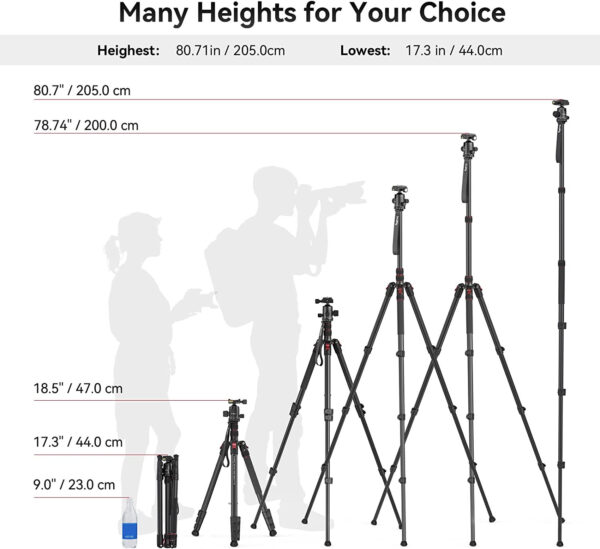 SmallRig CT-20 Aluminium Alloy Tripod 3474C - Image 5