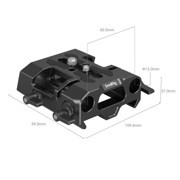 SmallRig 15mm Dovetail Bottom Mount Plate 4002 - Image 4