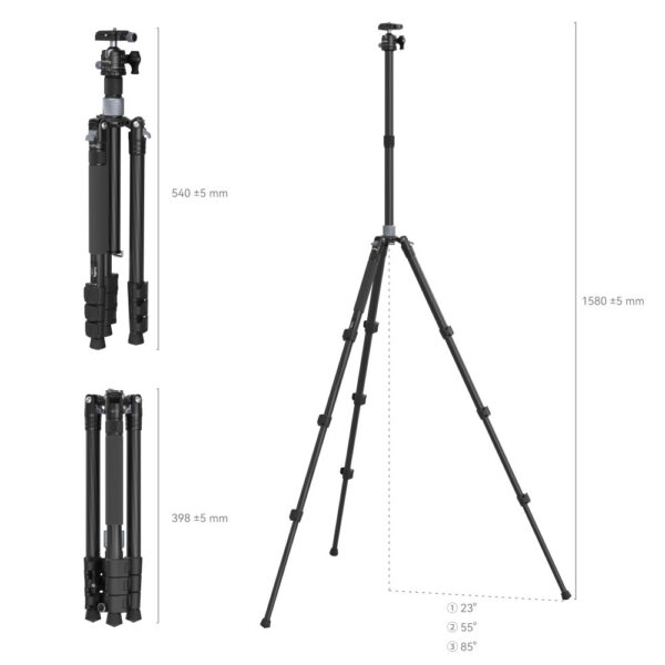 SmallRig Carbon Fiber Tripod with Center Column AP-20 4059 - Image 4