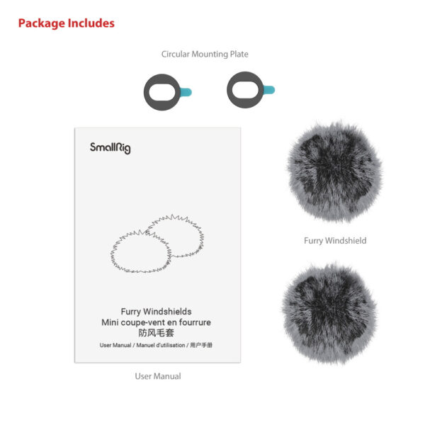 SmallRig Furry Windshield for Canon PowerShot V10 4177 - Image 3