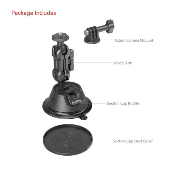 SmallRig Portable Suction Cup Mount Support for Action Cameras SC-1K 4193 - Image 3