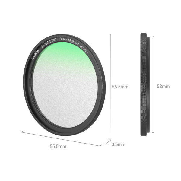 SmallRig MagEase Magnetic 1/4 Effect Black Mist Filter Kit (52mm) 4217 - Image 5