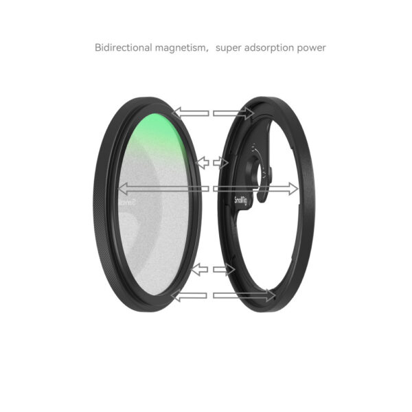 SmallRig MagEase Magnetic 1/4 Effect Black Mist Filter Kit (52mm) 4217 - Image 4