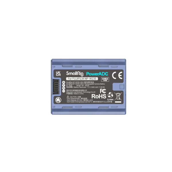 SmallRig NP-W235 USB-C Rechargeable Camera Battery 4266 - Image 2