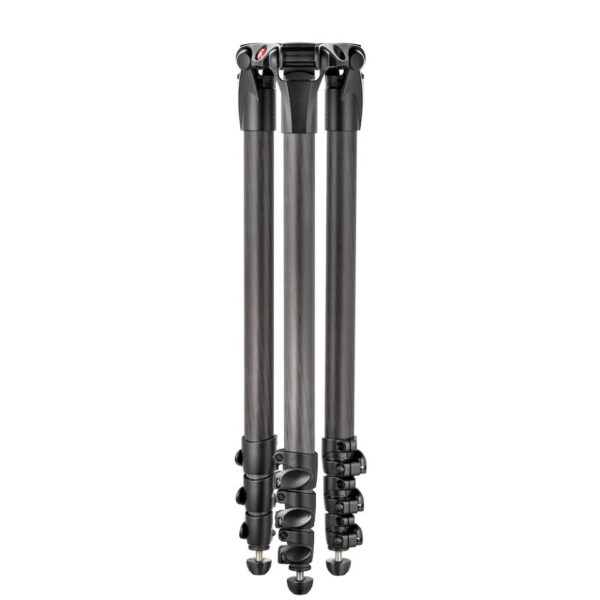 Manfrotto Tripod Video Pro CF 3-Stage 72/203cm 25kg Payload Min height 27cm 75mm Bowl - Image 4