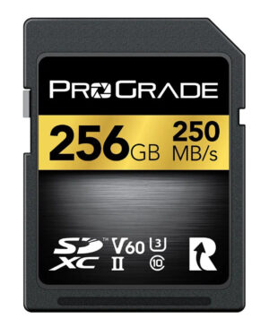 ProGrade Digital PGSD256GBKNA 256GB SDXC UHS-II V60 Memory Card (Gold)