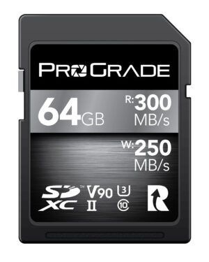 ProGrade Digital PGSD64GBCKNA 64GB SDXC UHS-II V90 Memory Card (Cobalt)