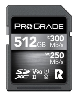 ProGrade Digital PGSD512GBCKNA 512GB SDXC UHS-II V90 Memory Card (Cobalt)
