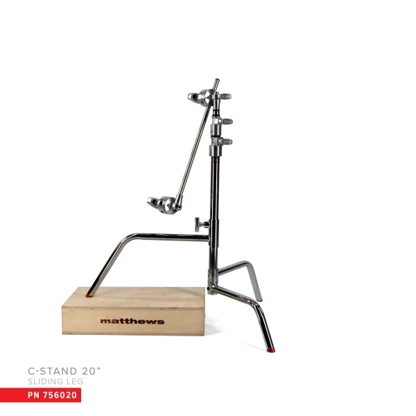 Matthews 20" C-Stand W/Sliding Leg, Includes Grip Head & Arm