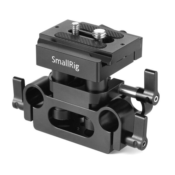 SmallRig Universal Bottom Mount Plate with 15mm Rod Support System DBC2272B