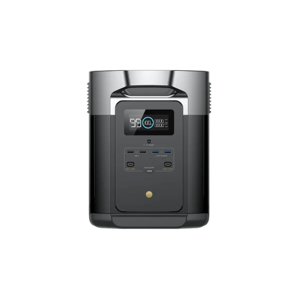 Ecoflow Delta Max 1600 Power Station with max. 2000W AC output and 1612Wh (134Ah@12V) Battery Capacity (Also can use the EFDELTAMAX-BAT- "above")For addional battery life