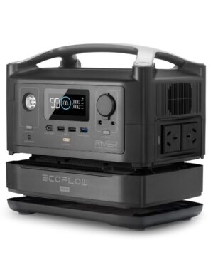 EcoFlow River 600 Portable Power Station with one Extra Battery combo. (Shipped separately)