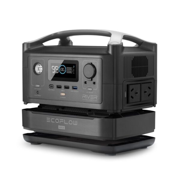 EcoFlow River 600 Portable Power Station with one Extra Battery combo. (Shipped separately)