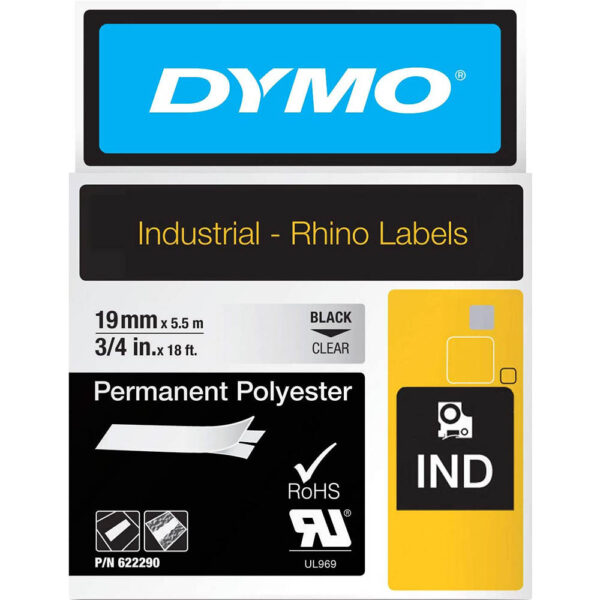 Dymo Rhino PermPoly 19mm Clear