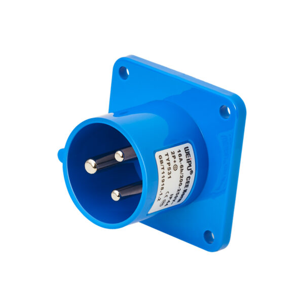 Weipu 16A 3PIN Panel Mount Inlet TYP531-IP44