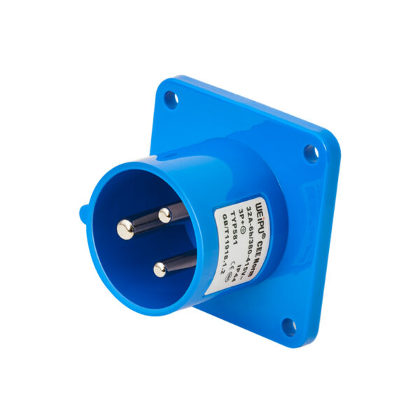 Weipu 32A 3PIN Panel Mount Inlet TYP581-IP44