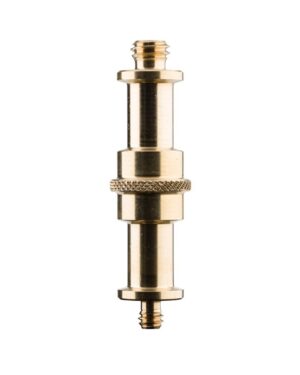 Manfrotto 013 Adapter Spigot Standard Brass 6.8cm 2x 16mm stud 3/8'' & 1/4'' m
