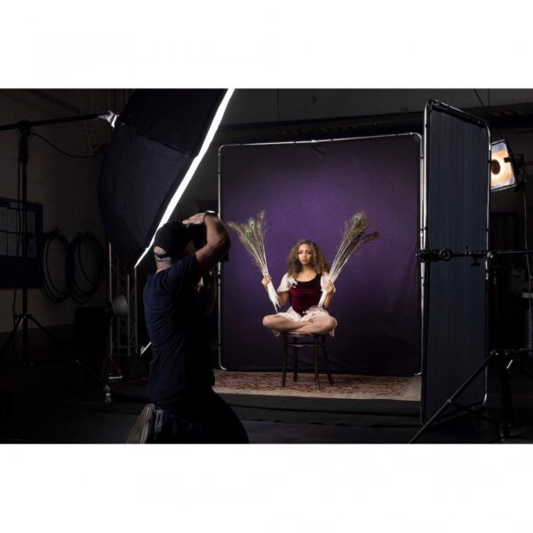 Manfrotto LL LB7938 EzyFrame Vintage Background 2 x 2.3m Aubergine - Image 13