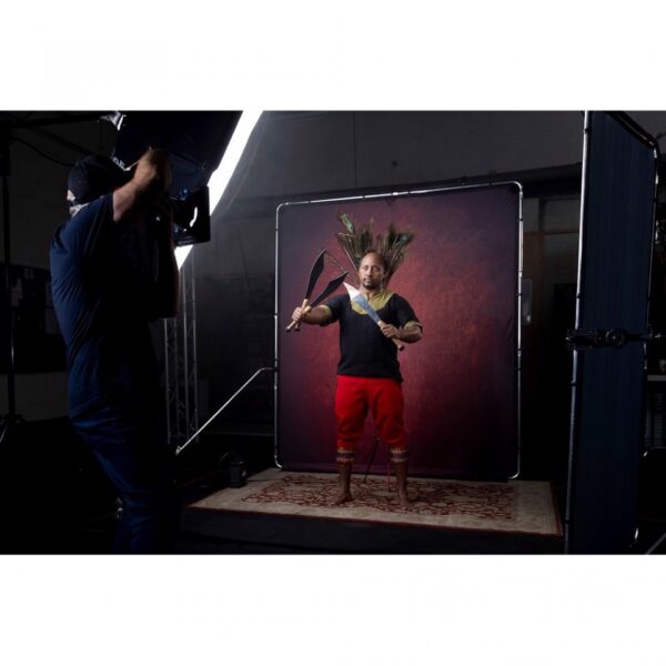 Manfrotto LL LB7940 EzyFrame Vintage Background 2 x 2.3m Crimson - Image 14