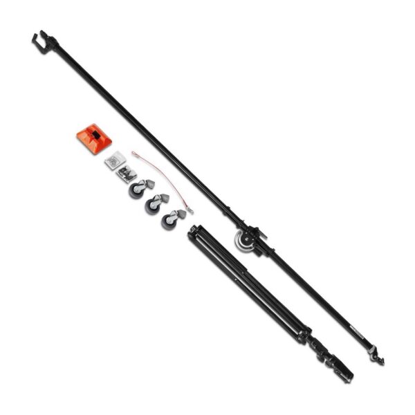 Manfrotto 025BS Stand Kit Super w Boom Silver 116-220cm 6.8-30kg Payload boom w coaxial geared controls - Image 3