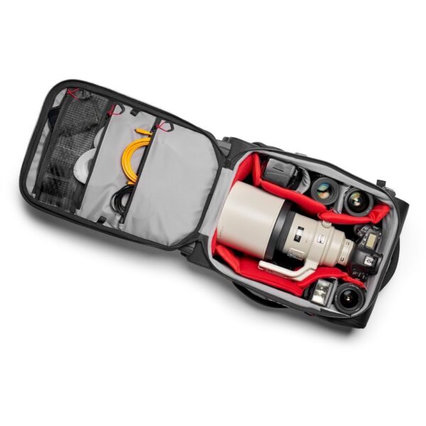 Manfrotto Bag Roller Reloader Air 55 Fit DSLR 400mm & 3 more lenses Ext 55x35.5x23 Int 47x32x18cm - Image 19