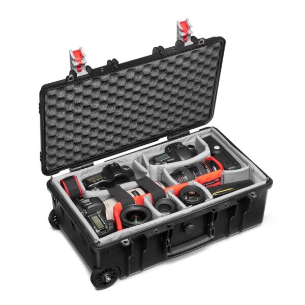 Manfrotto Case Reloader Tough Low Lid Carry-On Roller Ext 55x35x20cm Int 50x26x14cm - Image 2
