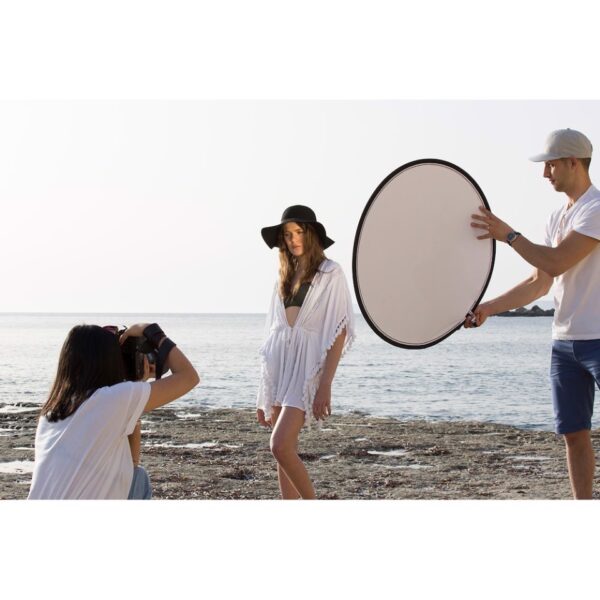 Manfrotto Lastolite Reflector 76cm Silver & White Round Collapsible incl Bag Double Coated - Image 2