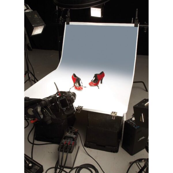 Colorama COGRAD303 Colorama Colorgrad Background PVC110x170cm White/Grey