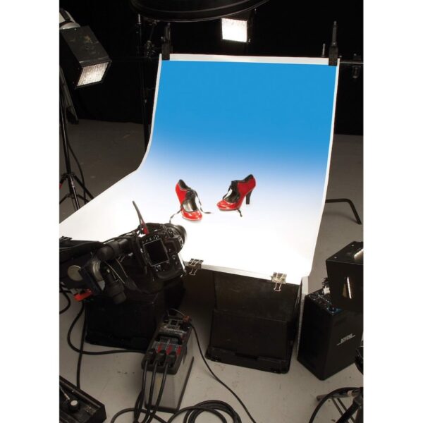 Colorama COGRAD315 Colorama Colorgrad Background PVC 110x170cm White/Sky
