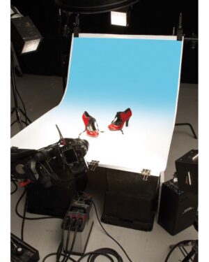 Colorama COGRAD316 Colorama Colorgrad Background PVC 110x170cm White/Aqua