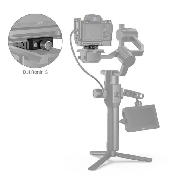 SmallRig Arca-Swiss Quick Release Mount Plate for DJI Ronin S / Ronin SC and ZHIYUN Crane Series / Weebill S Stabilizers DBC2506B - Image 5