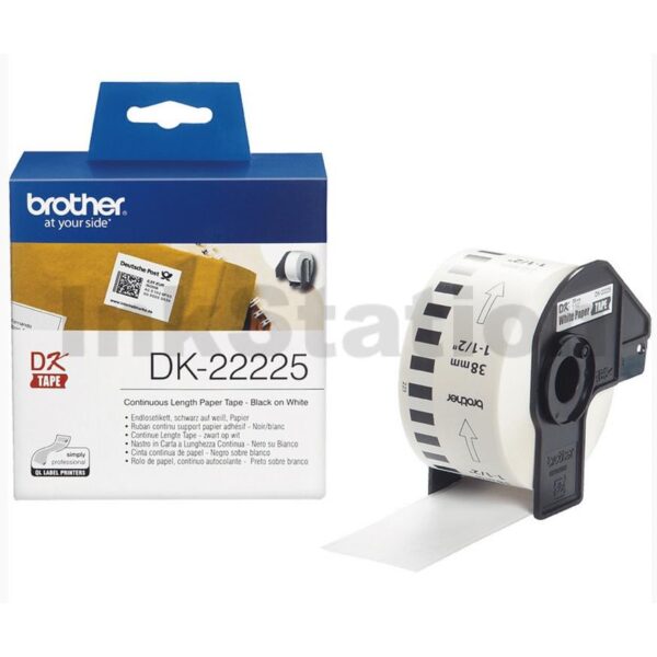 Brother DK22225 White Roll 38mm x 30.48 metres