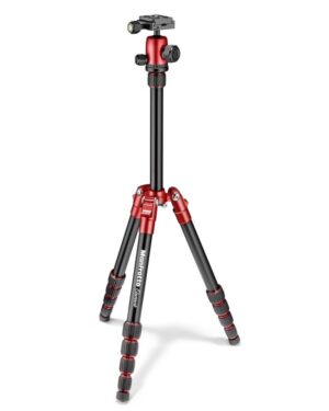 Manfrotto MKELES5RD-BH Element Traveller Tripod Small with Ball Head, Red