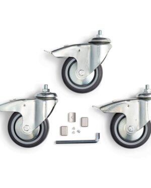 Manfrotto 104G Wheel 100mm Set of 3 Braked incl M10 attachment