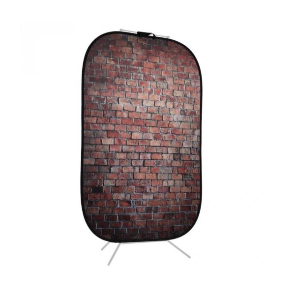 Manfrotto LL LB5706 Urban Collapsible 1.5x2.1m Classic Red/Distressd White Brick - Image 2