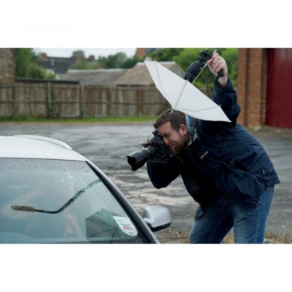 Manfrotto LU2126 Brolly Grip Kit + Handle & Umbrella 50cm Translucent - Image 6