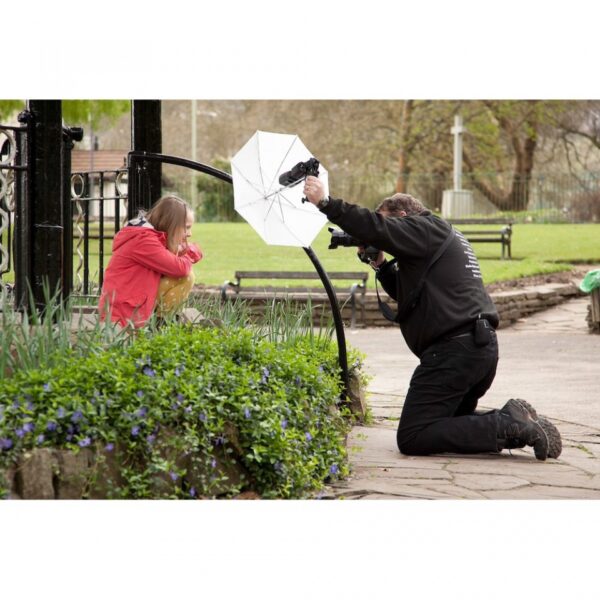 Manfrotto LU2126 Brolly Grip Kit + Handle & Umbrella 50cm Translucent - Image 12