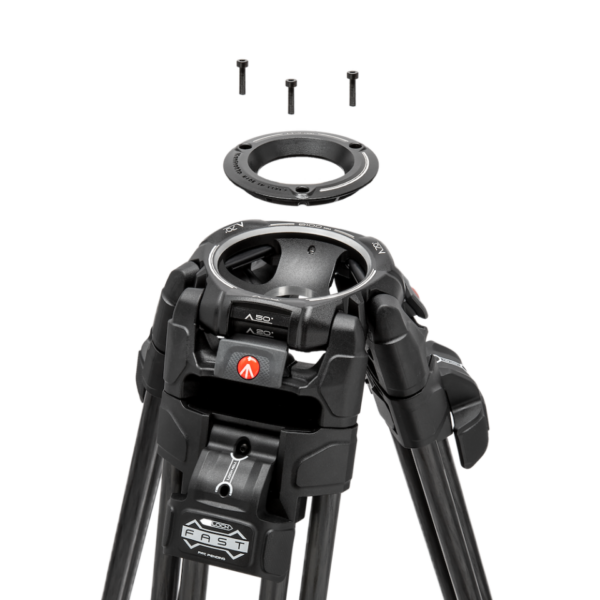 Manfrotto MVK509TWINFC Manfrotto 509 Video Head with 645 Fast Twin Carbon Tripod - Image 7