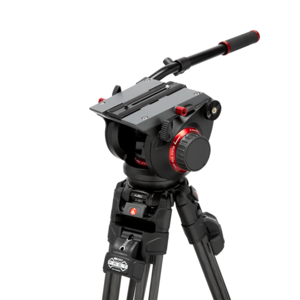 Manfrotto MVK509TWINFC Manfrotto 509 Video Head with 645 Fast Twin Carbon Tripod - Image 6