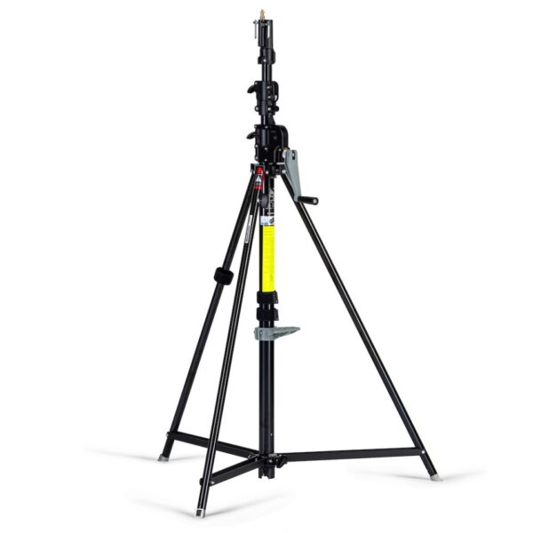 Manfrotto 087NWB Stand Wind Up Safety Cable Bk 167-370cm 30kg Payload Opt Wheels 104, 104G, 374-10 - Image 2